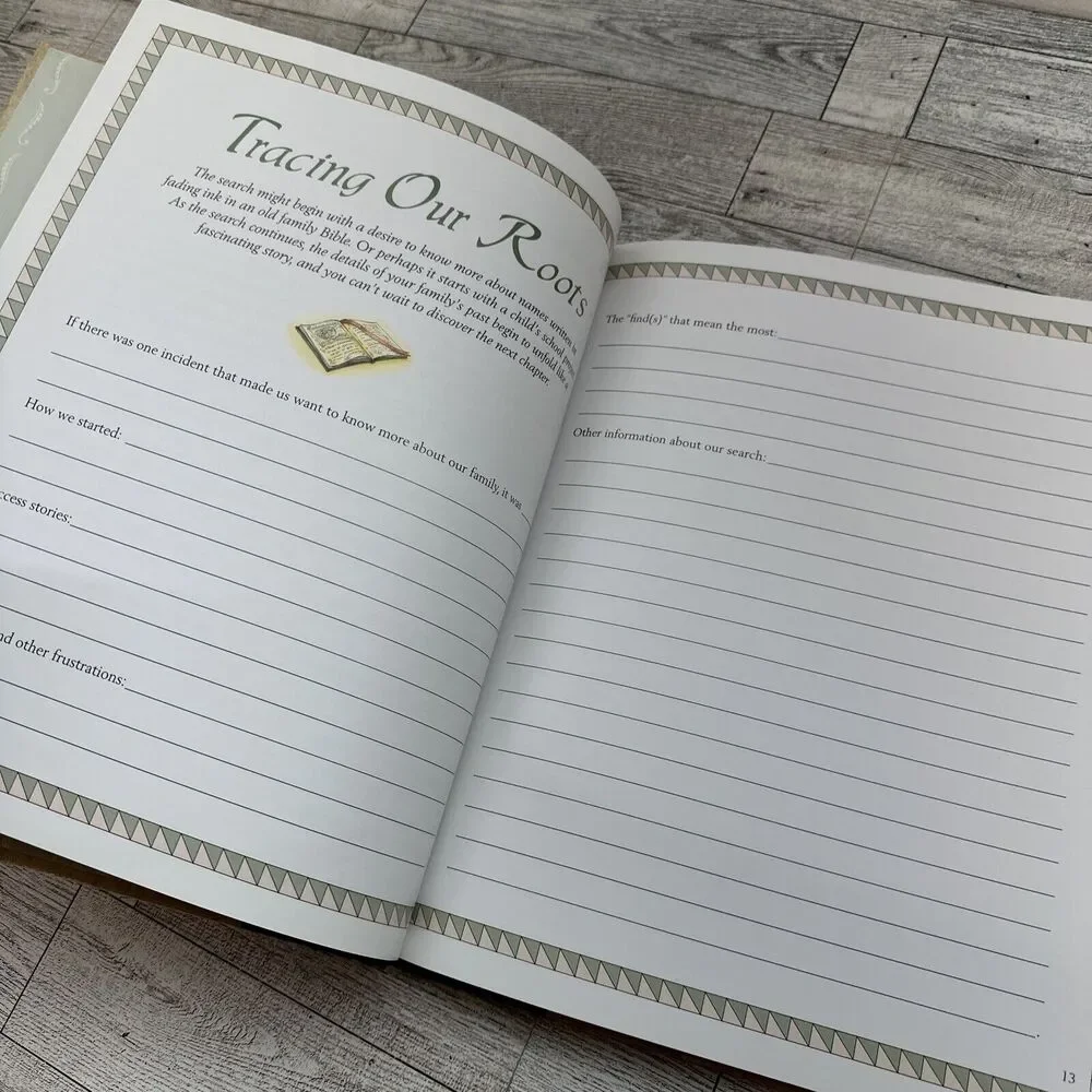 Our Family Tree A Keepsake Book Genealogy History Memory Record Book New Seasons